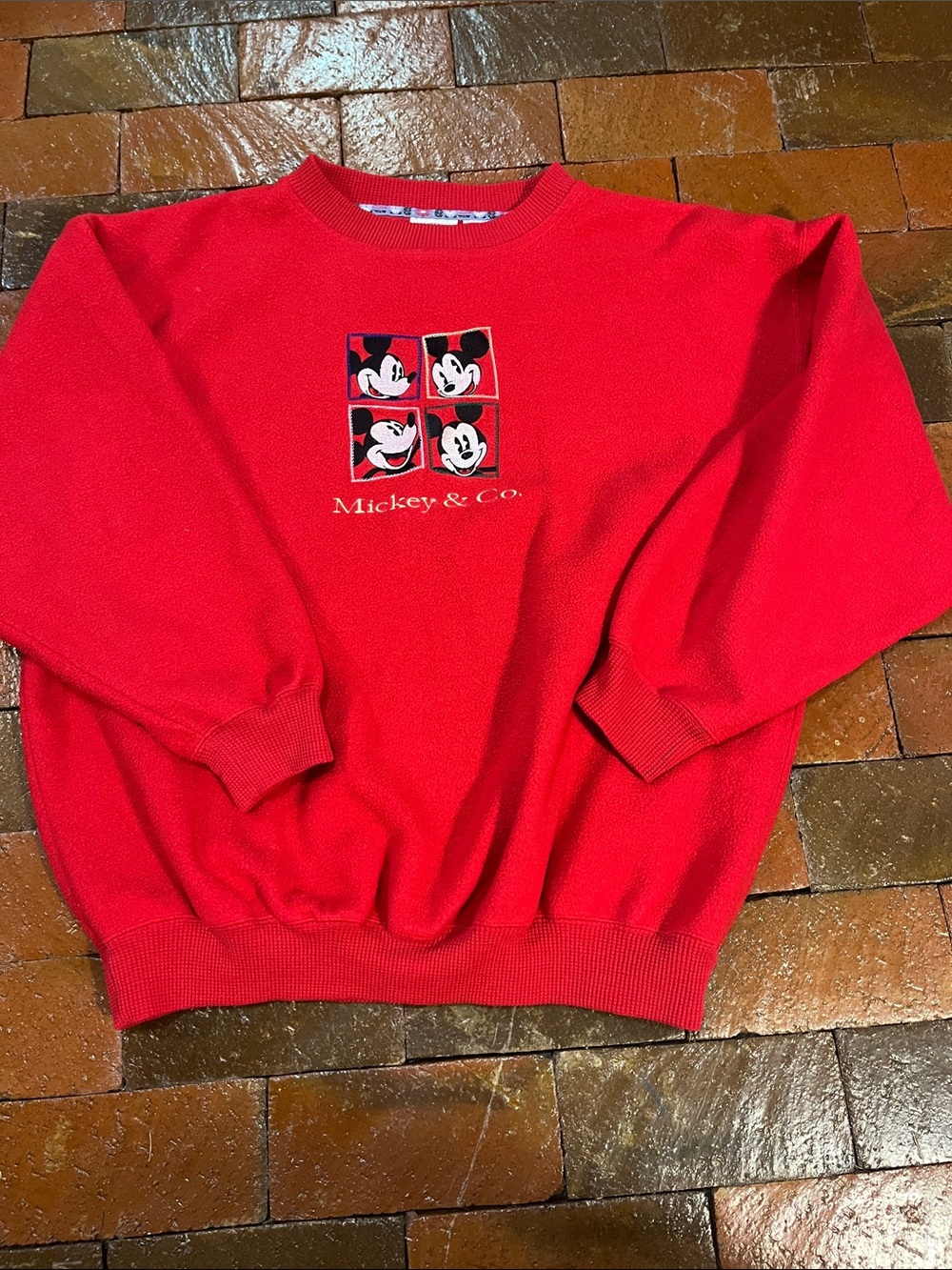 Vintage Mickey and Co. sweatshirt XL red 3359